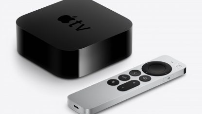 Apple TV v černé barvě