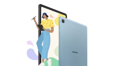 Samsung Galaxy Tab S6 Lite v modré barvě