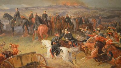 Bitva u Hradce Králové, obraz Georga Bleibtreu