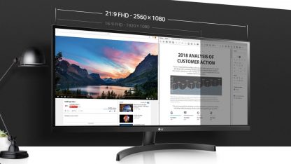 Prohnutý monitor LG 29WL500