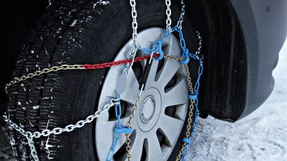 kovové sněhové řetězy