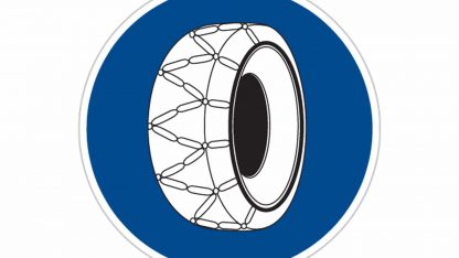 dopravní značka sněhové řetězy