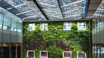 vertikální zahrada může být kdekoliv