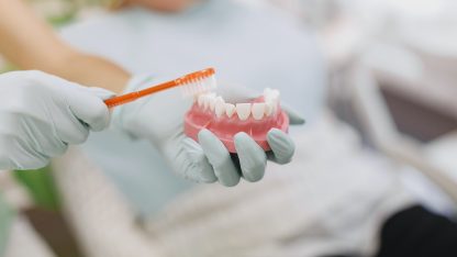 ukázka správného čištění zubů