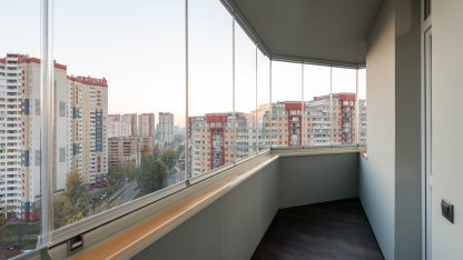 zasklený balkón