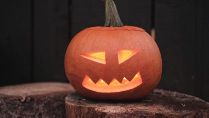 halloweenská dýně